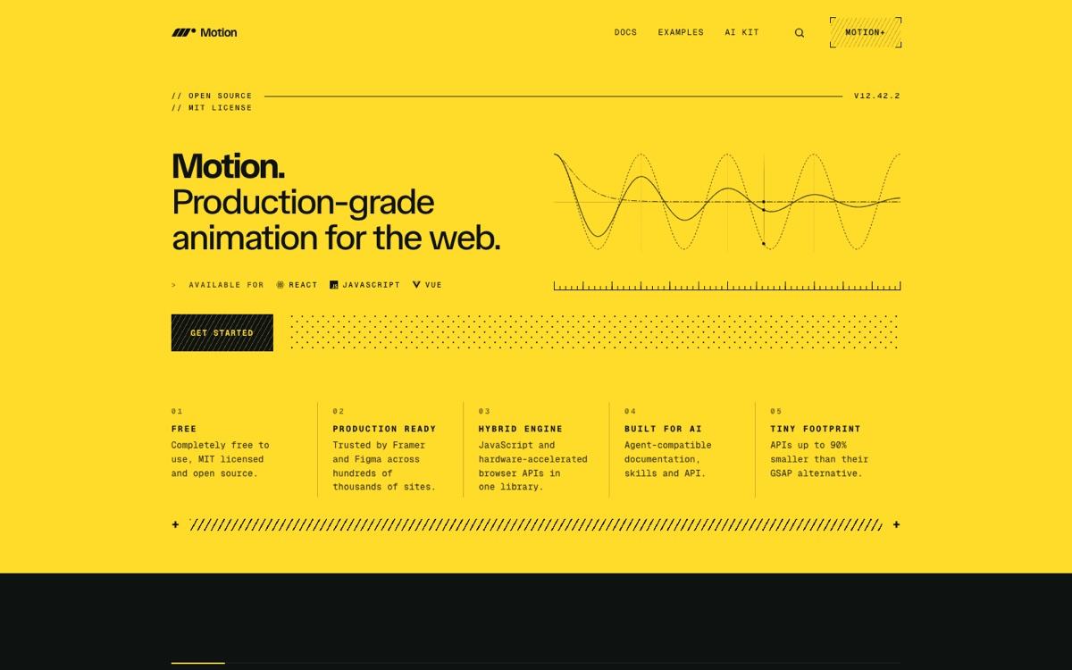 Motion — production-grade animation for the web